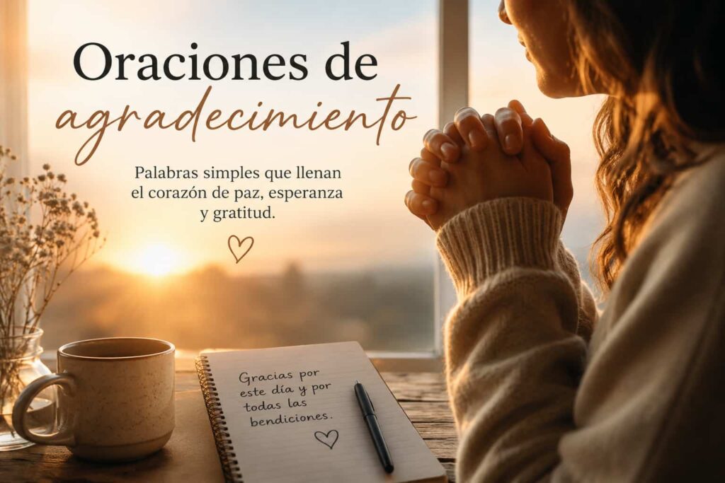 Oraciones de agradecimiento: el pequeño hábito que puede cambiar la forma en que ves tu vida. oración de gratitud