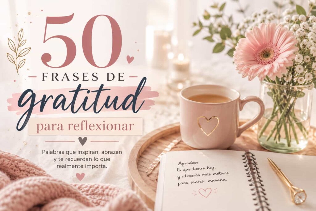 50 frases cortas de gratitud